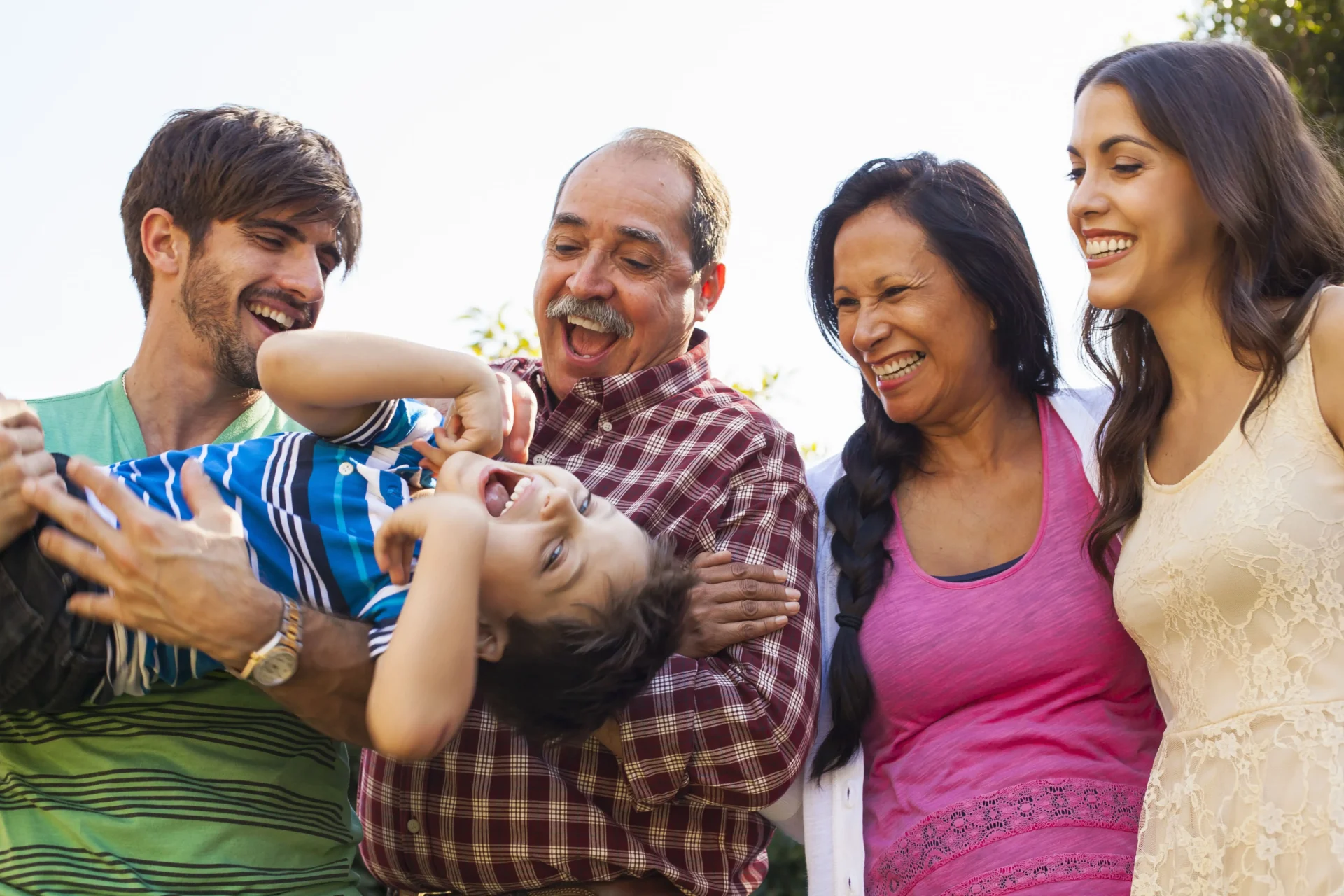 retrato de familia feliz